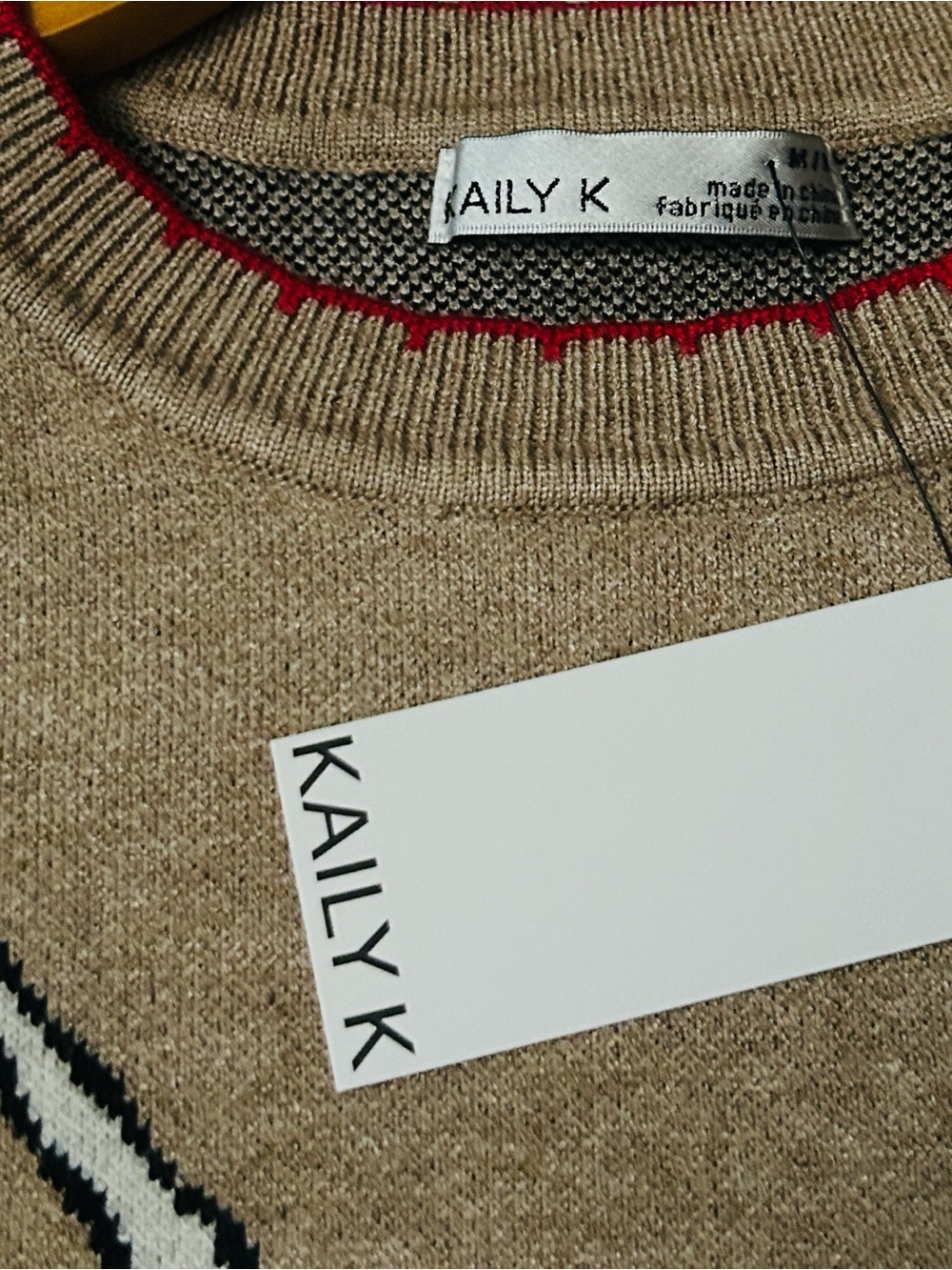 🆕🐾 Dalmatian With Bow Long Sleeve Sweater Kaily K Medium NWT - Picture 9 of 13